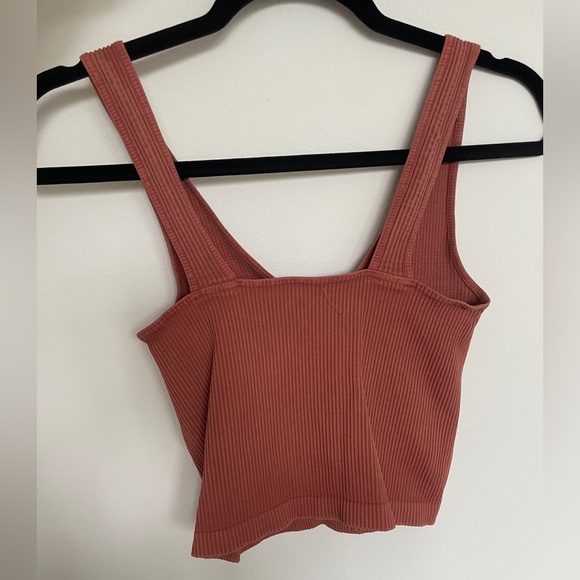 Women's Rust Ribbed Crop Top NikiBiki -one size - Picture 4 of 4